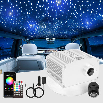 CHINLY Bluetooth 10 W RGBW Twinkle LED Fiber Optic Star Deckenleuchten-Kit APP/Fernbedienung 550 St¨