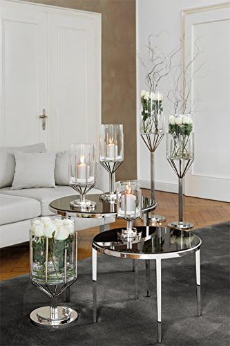 Fink - Luxor - Windlicht, Kerzenleuchter - Höhe: 33 cm - mit Glaszylinder