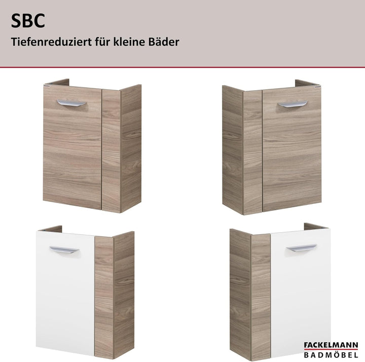 FACKELMANN SBC Mini Waschtischunterschrank 45 Steinesche | Art.Nr: 86055