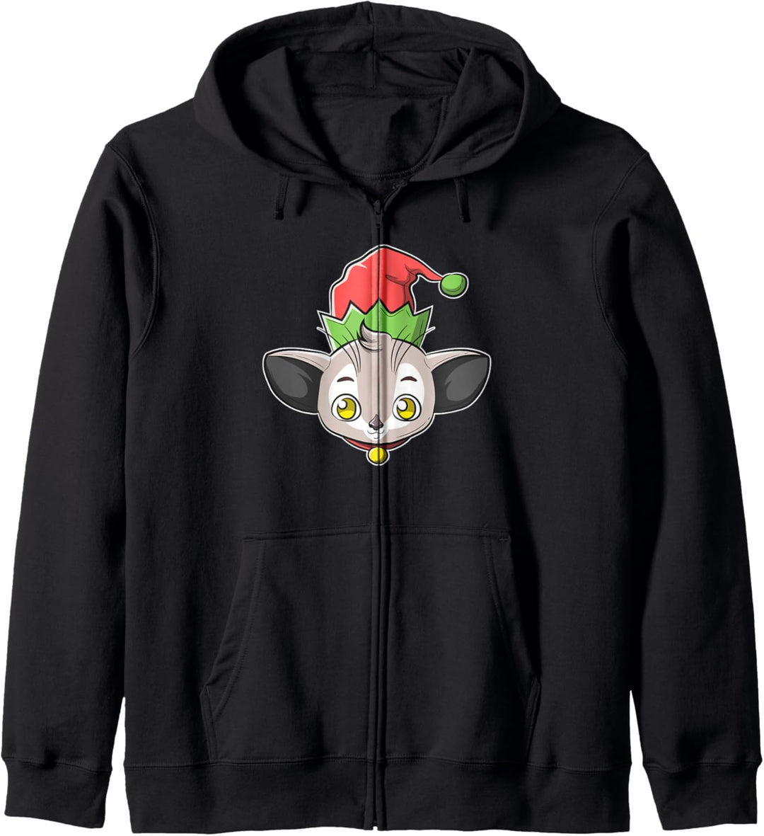 Weihnachten Aye-Aye Langfinger Lemur Kapuzenjacke