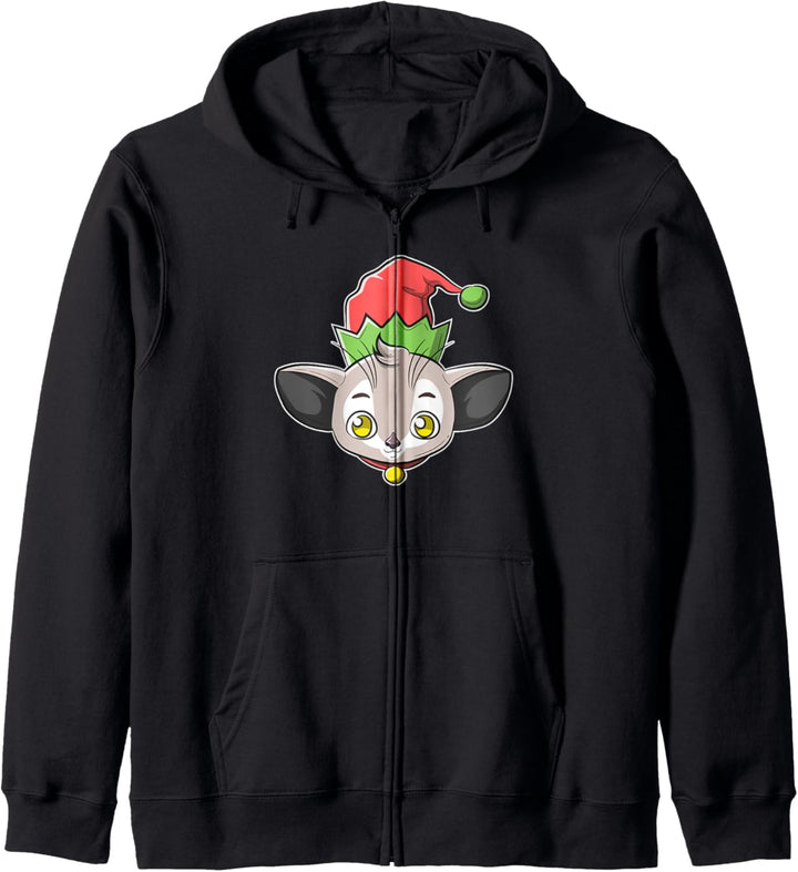 Weihnachten Aye-Aye Langfinger Lemur Kapuzenjacke
