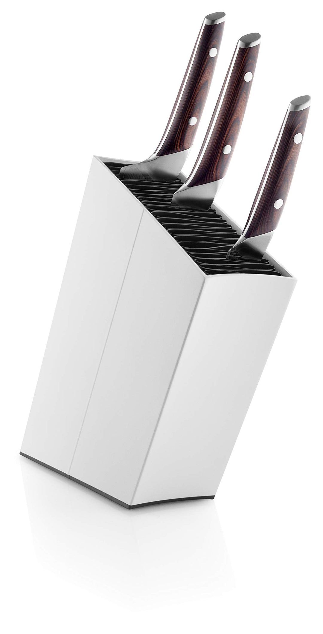 EVA SOLO | Messerblock Schräg white | Lamellen lassen sich reinigen | White | Weiss, Weiss