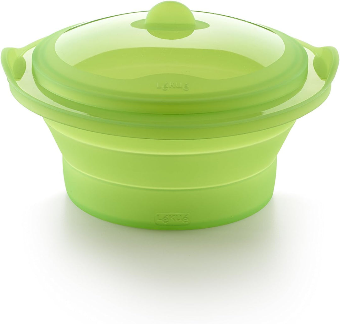 Lékué Dampfgaraufsatz, Silikon, grün, 24 cm