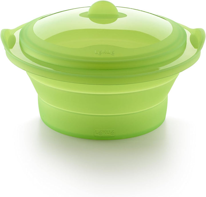 Lékué Dampfgaraufsatz, Silikon, grün, 24 cm