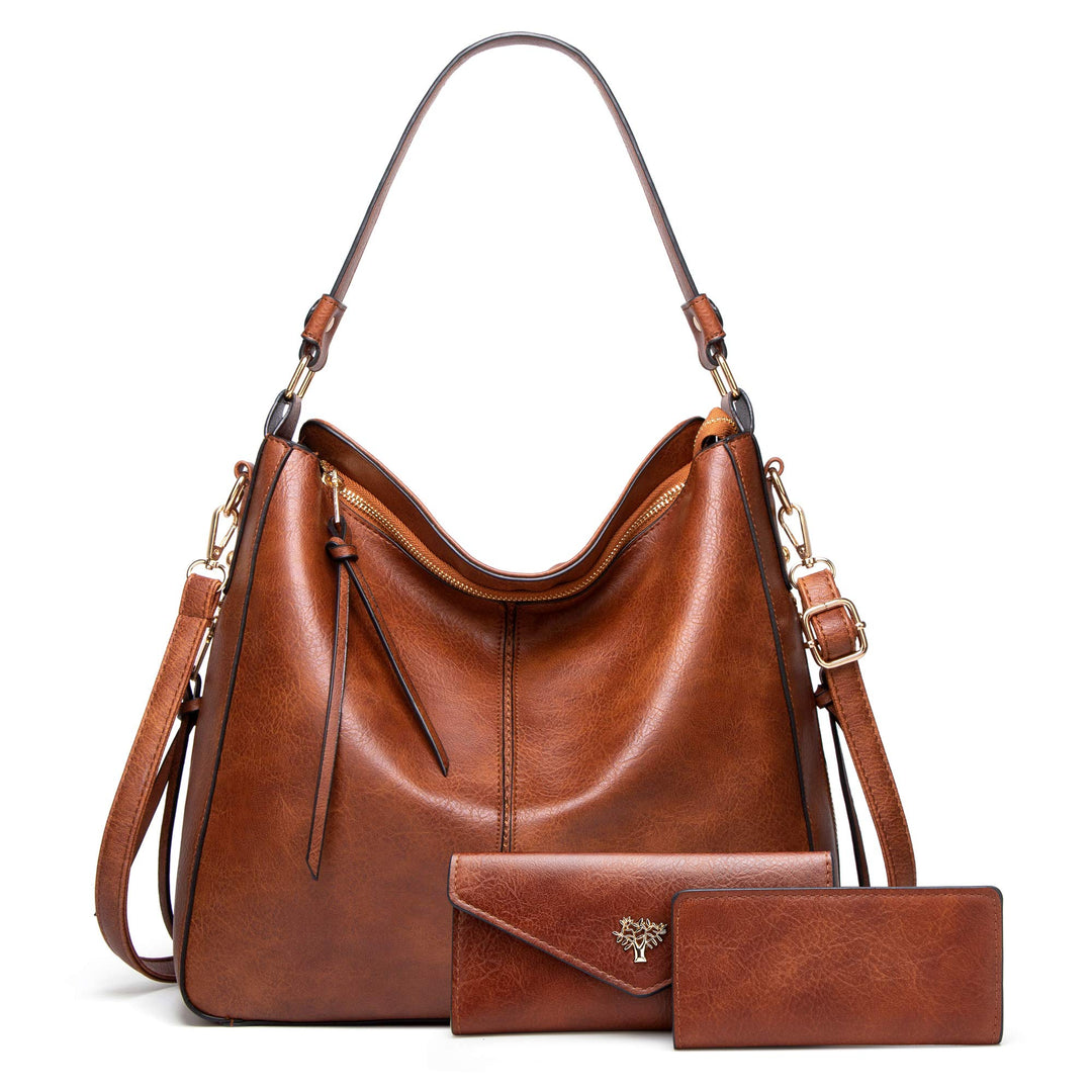 BestoU Handtasche Damen Schwarz Gross Leder Gross Tasche Umhängetasche Schultertasche Shopper Henkel