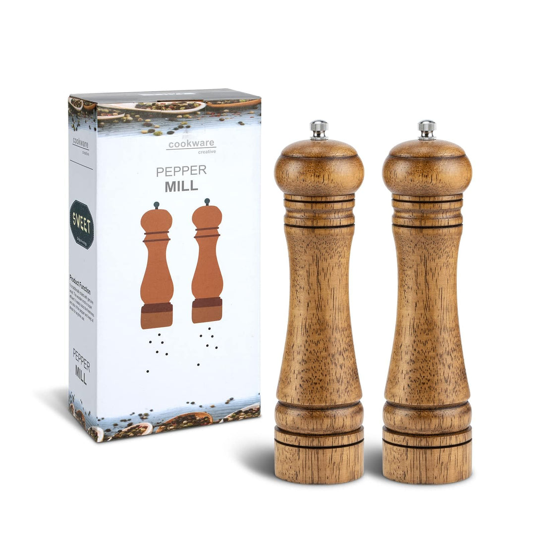 Pfeffermühle 5-In-1 Gewürzgläser Set, Mini Gewürzstreuer Gewürzmühle Salzmühlen Pfeffermühlen Set, S