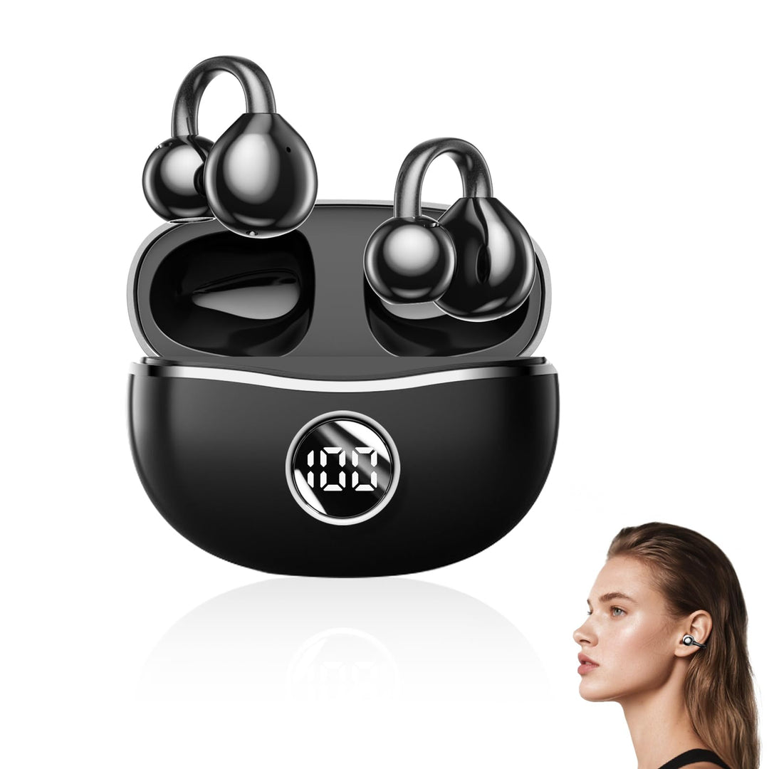 Bluetooth-Headset öffnen, Drahtlose Ohrclip-Kopfhörer, Kabellose Bluetooth 5.4, Open Ear Bluetooth K