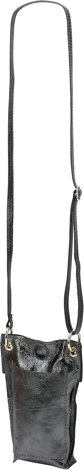 SH Leder Damen Echtleder Umhängetasche Handytasche Geldbörse Multifunktion Beutel Mini Bote Abnehmba