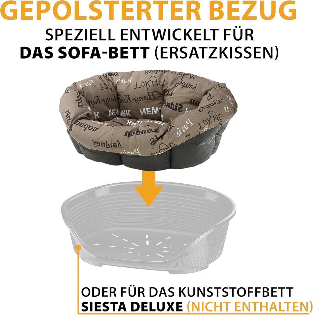 Ferplast Hundekissen, Hundebett und Katzenbett SOFA 'CUSHION 8 Kissen für Haustiere, gepolsterter Be