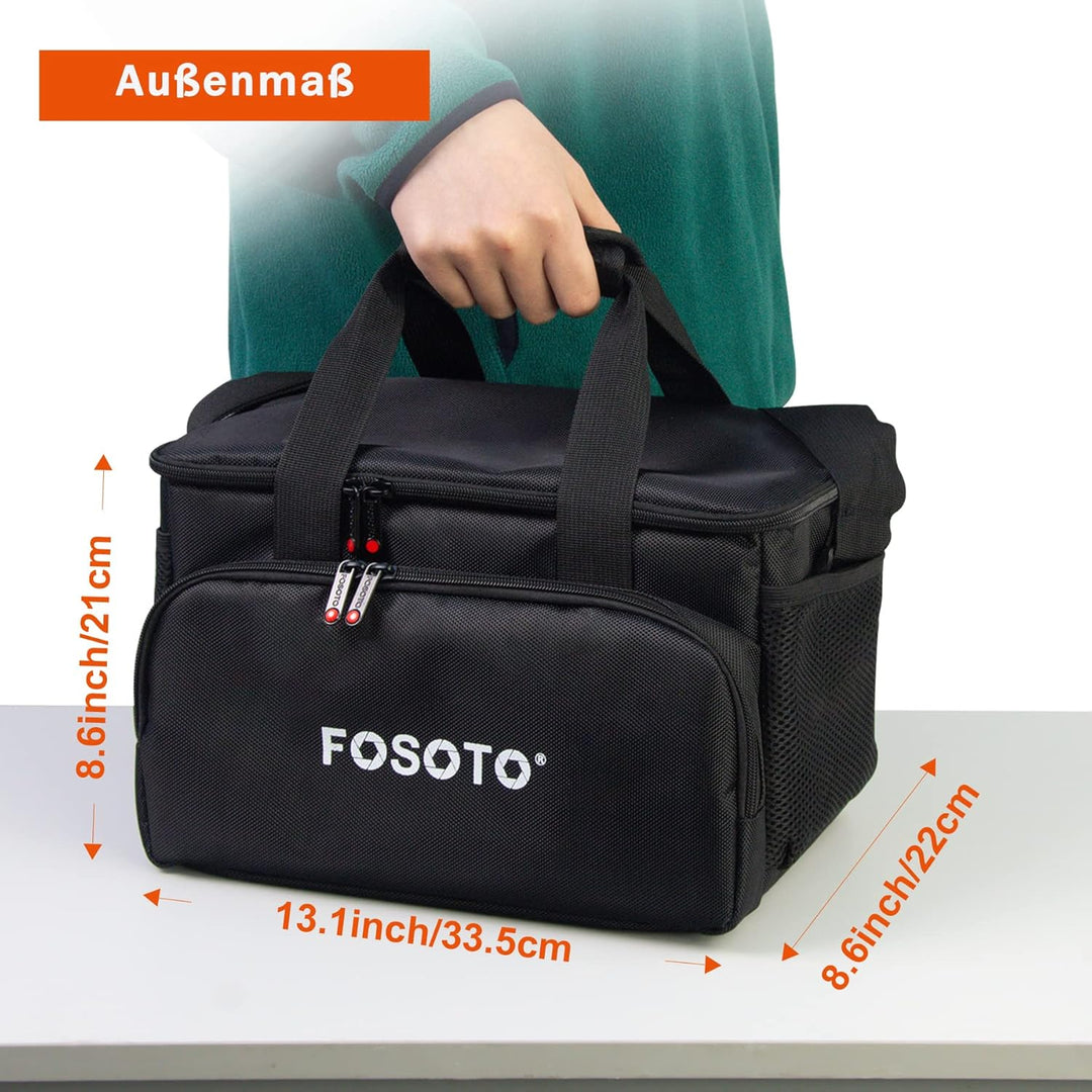 FOSOTO DSLR-Kameratasche Spiegelreflex Fototasche, Grosse XL Videokameara/Camcorder Tasche für Canon