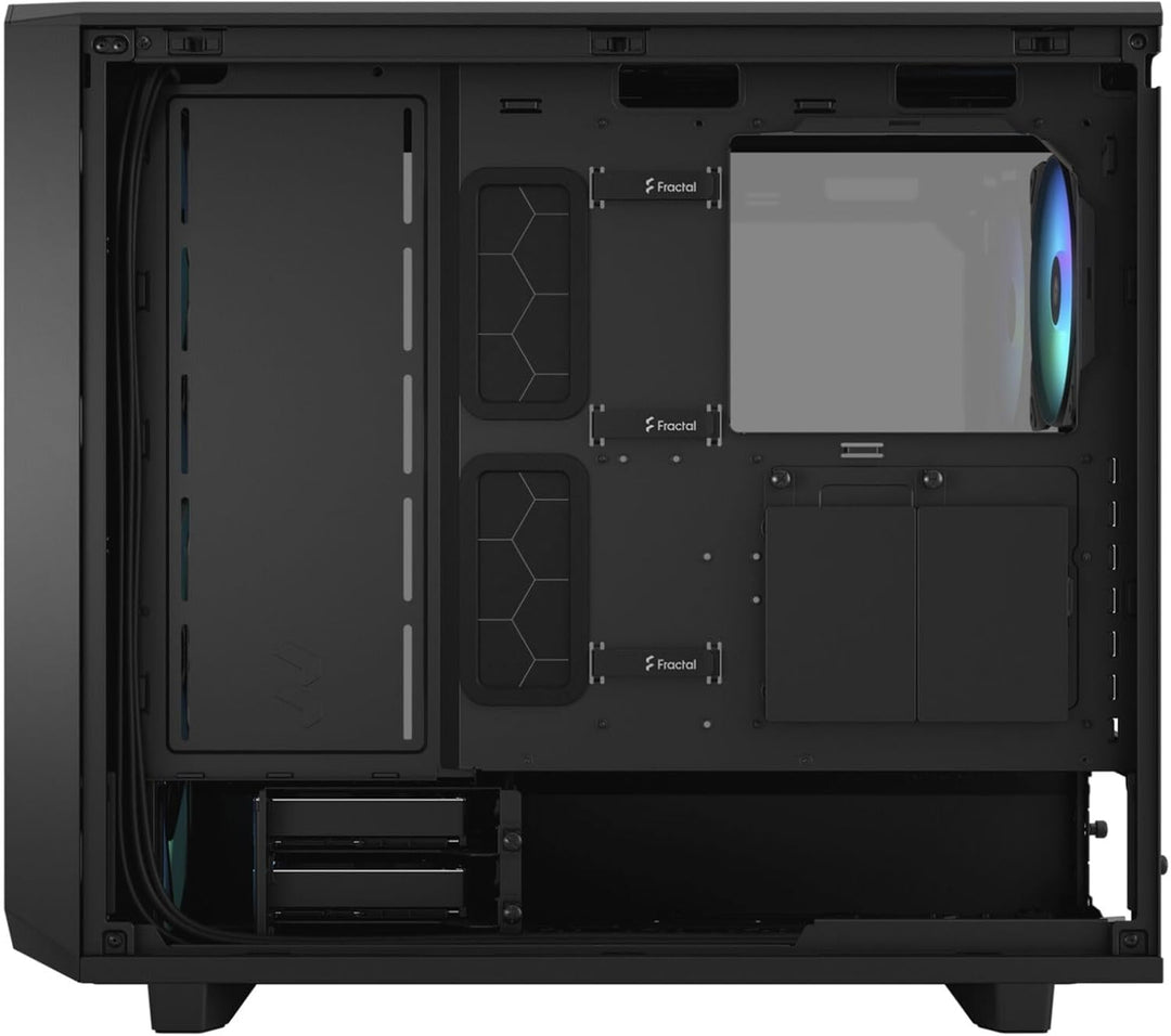 Fractal Design Meshify 2 Lite RGB Black ATX Flexible Light Tinted Tempered Glass Window Mid Tower Co