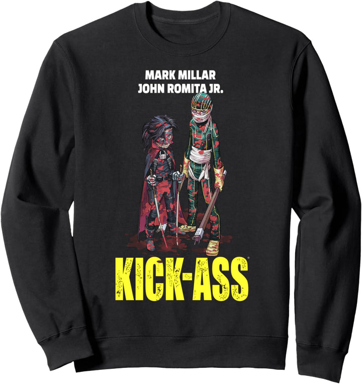 Millarworld Kick Ass Posterhit Girl Bloody Sweatshirt