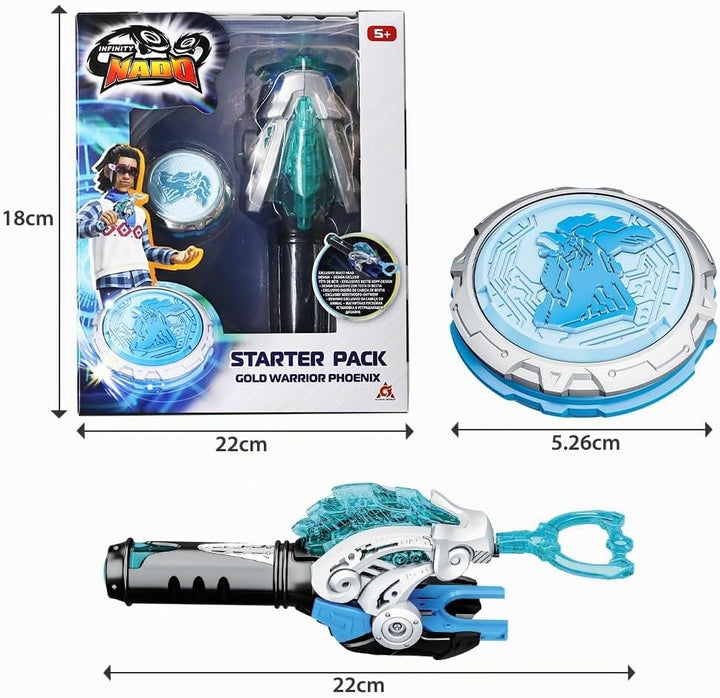 INFINITY NADO Kreisel für Kinder Metall Spielzeug Jungen, Battle Tops Kreisel Launcher Spielzeug, Sp