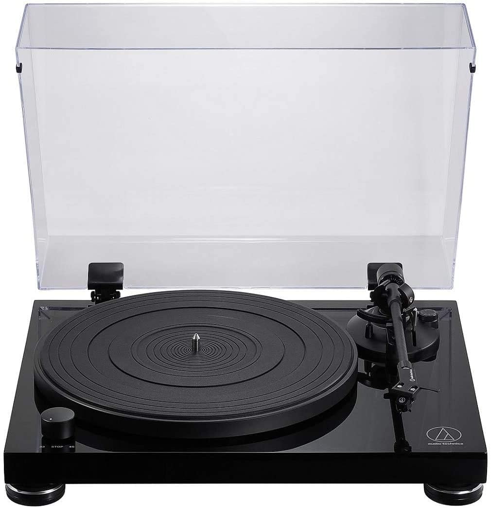 Audio-Technica LPW50PB Manueller Plattenspieler mit Riemenantrieb Klavierschwarz Kabelgebunden Piano