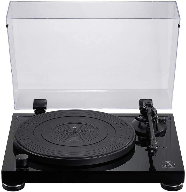 Audio-Technica LPW50PB Manueller Plattenspieler mit Riemenantrieb Klavierschwarz Kabelgebunden Piano