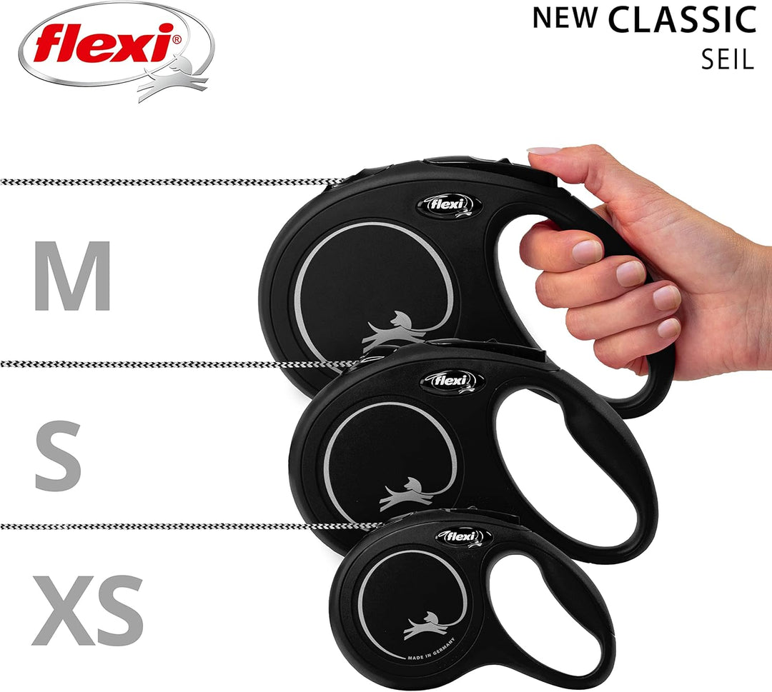 flexi New CLASSIC, Seil, M: 8 m, schwarz schwarz M: 8 m, schwarz M: 8 m