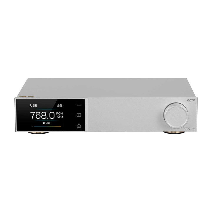 TOTAUDIO Topping D70 Pro Octo DAC stationär Bluetooth und Display, Bluetooth 5.1, LDAC, Aurora Inter