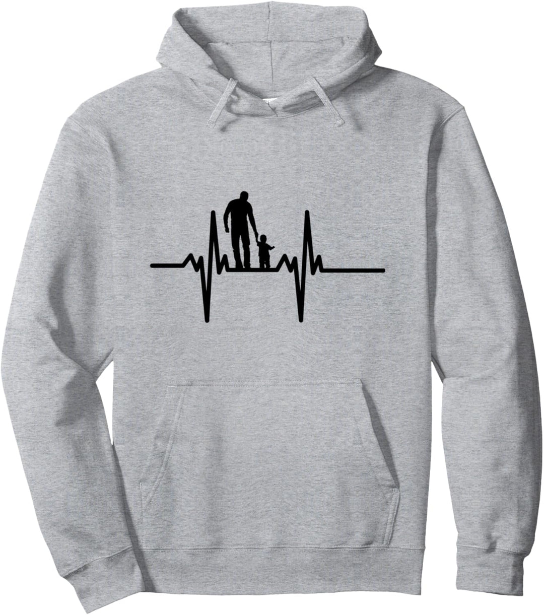 Vater-Sohn-Legende Herzschlag Liebe Papa-Sohn Pullover Hoodie