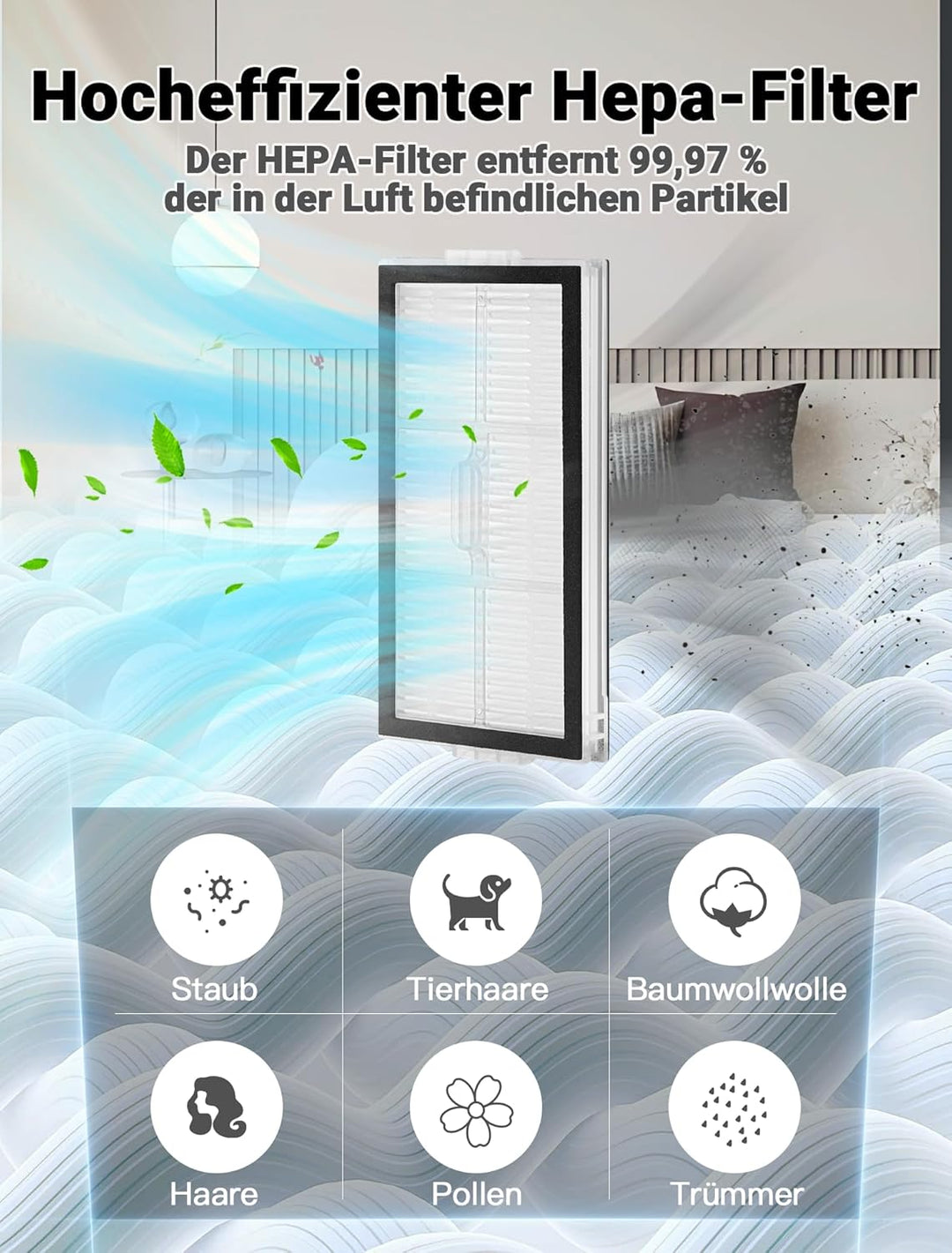 24 Stück Zubehörset für Roborock Saros 10R Saugroboter, 1 Reinigungsmittel 1 Hauptbürste 4 Staubbeut