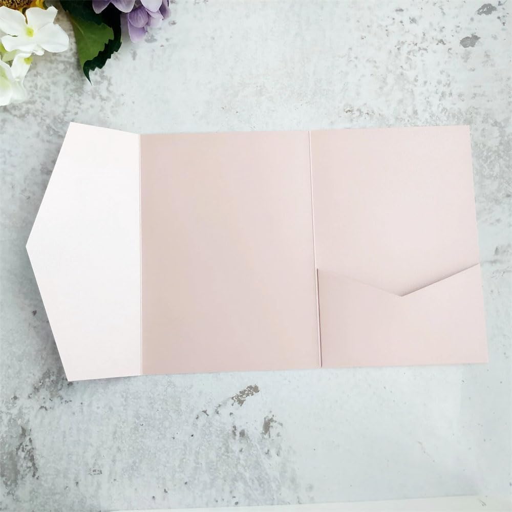 MillaSaw Einladungskarten Hochzeit Lila Rosa 5x7 Einladungskarten mit Umschlägen 20 Sets (Lila Rosa)