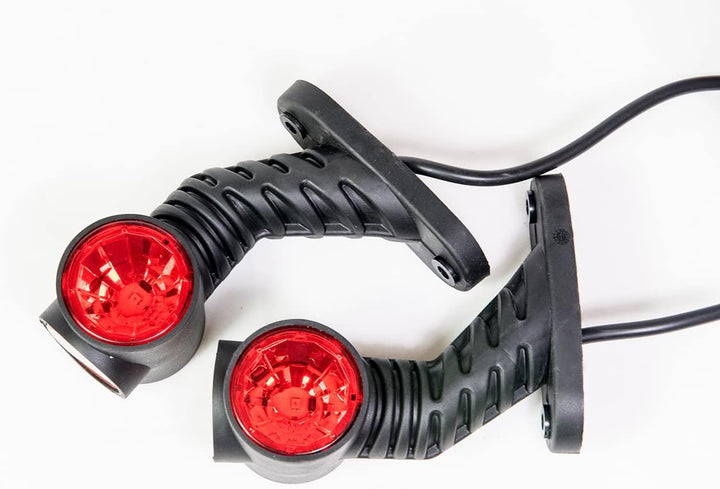 2 x LED Gummi Begrenzungsleuchte Seitenleuchte 12V 24V mit E-Prüfzeichen Positionsleuchte Auto LKW P