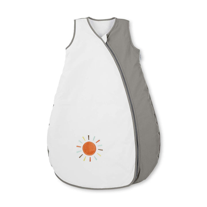 Sterntaler Sommer-Schlafsack für Kleinkinder, Reissverschluss, Grösse: 90, Waldis, Weiss/Grau 90 cm