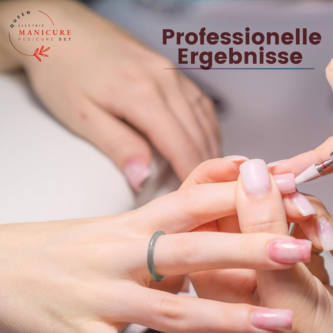 Nagelfräser Elektrisch Professionell 5 Geschwindigkeiten – Boston Tech Queen Rosa Maniküre Pediküre