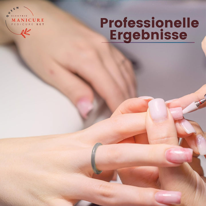 Nagelfräser Elektrisch Professionell 5 Geschwindigkeiten – Boston Tech Queen Rosa Maniküre Pediküre