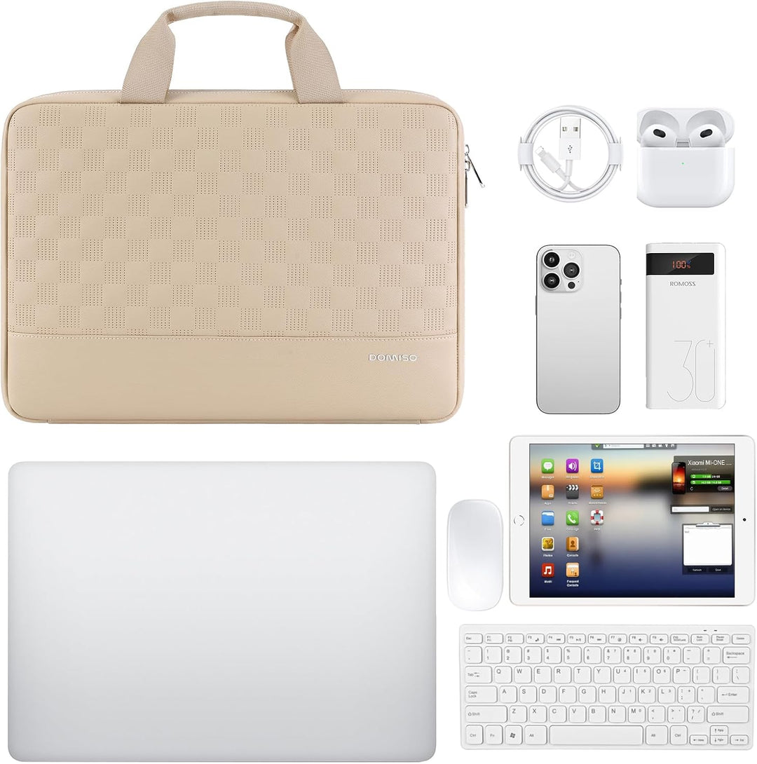 DOMISO laptoptasche 17 zoll,Wasserdicht Laptophülle Schutzhülle mit Griff, Laptop Sleeve Notebook PC