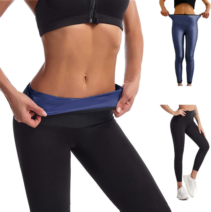 Merlvida Schwitzhose zum Abnehmen Sauna Hose Damen Hot Thermo Sweat Jogginghose Schwitz Leggings Dam