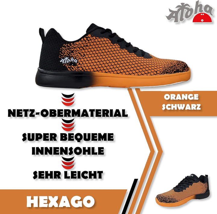 Bowling-Schuhe – Aloha HexaGo – Bowlingschuh für Damen, Herren und Jugendliche – Für Rechts- und Lin