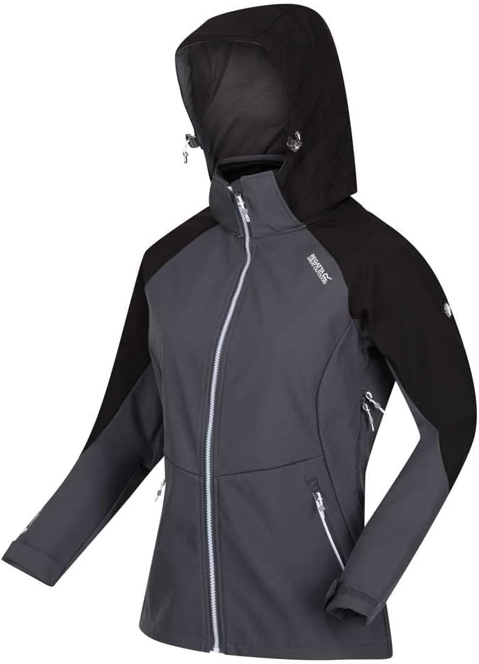 Regatta Softshelljacke Damen DeSoto VIII mit Kapuze, 36 Grau