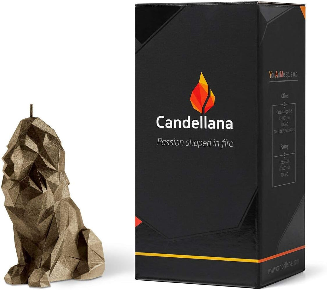 Candellana Handmade Lion Low-Poly Kerze Geschenk- Lustig - Dekorative Kerze - Home Décor - Geschenke