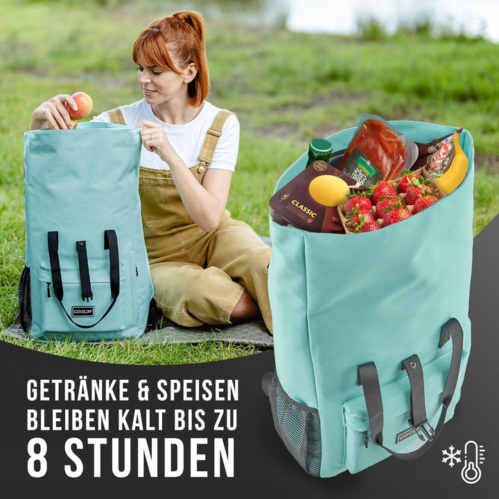 Coolin' Kühlrucksack 30L | Rucksack mit Kühlfach für Bier, Picknick, Getränke & Co | Kühltasche als