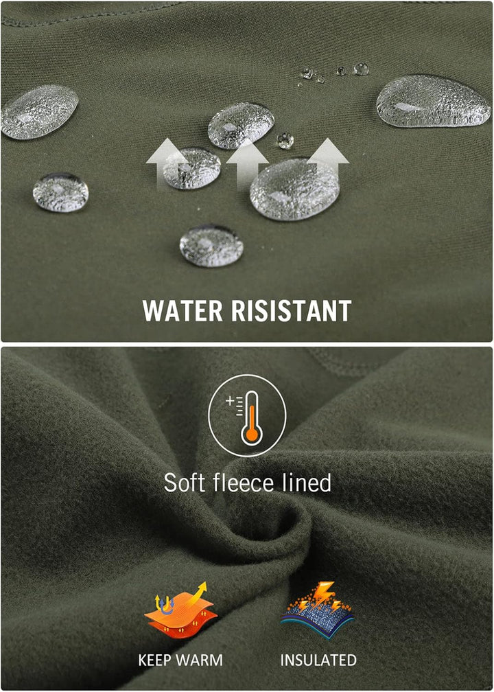 baleaf Thermoleggings Winter Damen Fahrradhose Lang mit Reissverschluss Warm Gefüttert Jogginghose R