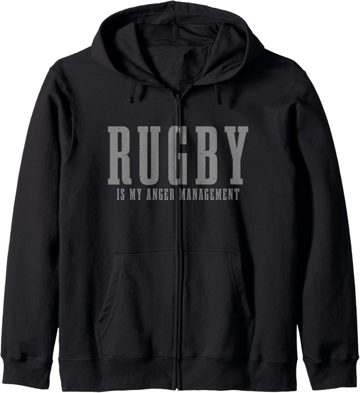 Rugby Spruch Rugbyspieler Sport Fan Kapuzenjacke