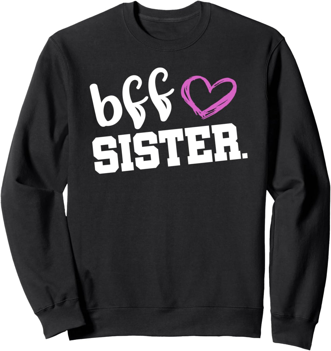 BFF Sister Partner Outfit für Zwei BFFS Mädchen Partnerlook Sweatshirt