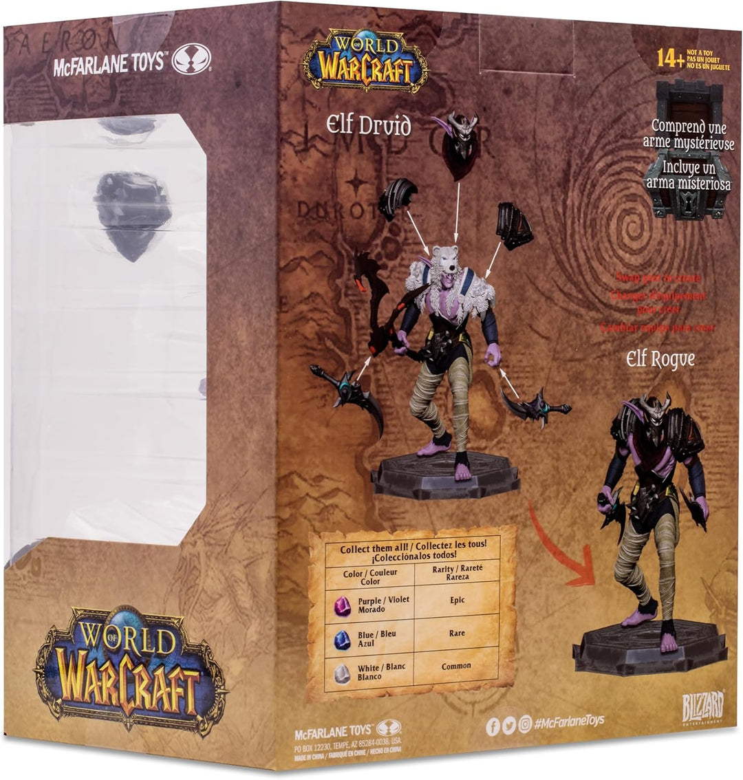McFarlane World of Warcraft Actionfigur Night Elf: Druid/Rogue 15 cm, Night Elf: Druid/Rogue