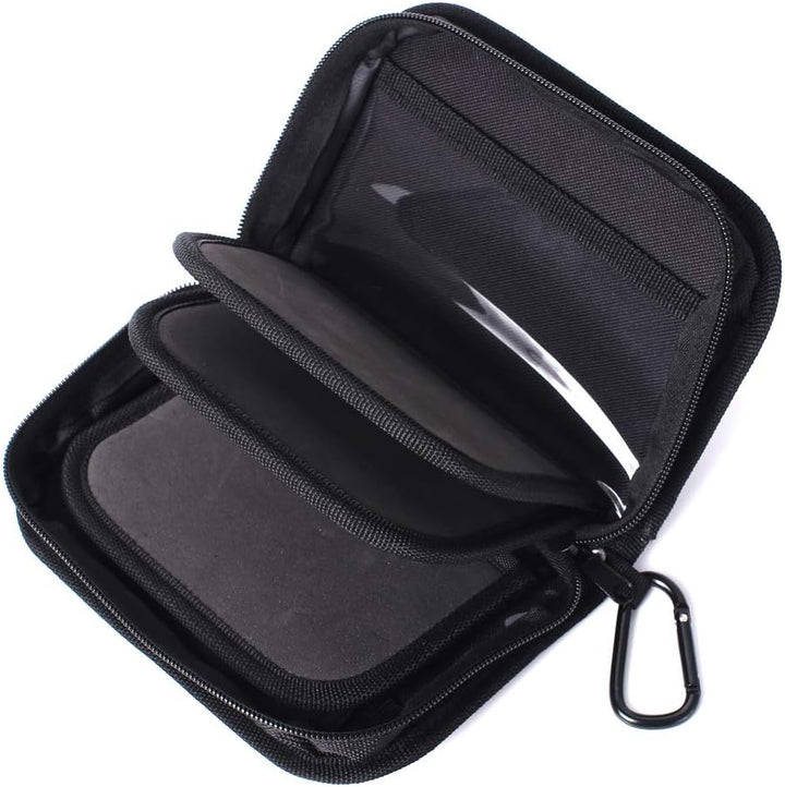 Kylebooker Aufbewahrungstasche für Angelköder Spinner Baits Wallet Case Flies Box Schwarz, Schwarz