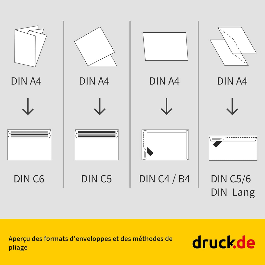 1000 Stück Kuverts - Briefumschläge - C5/6 Kuvert ohne Fenster - weiss - selbstklebender Haftfix Ver