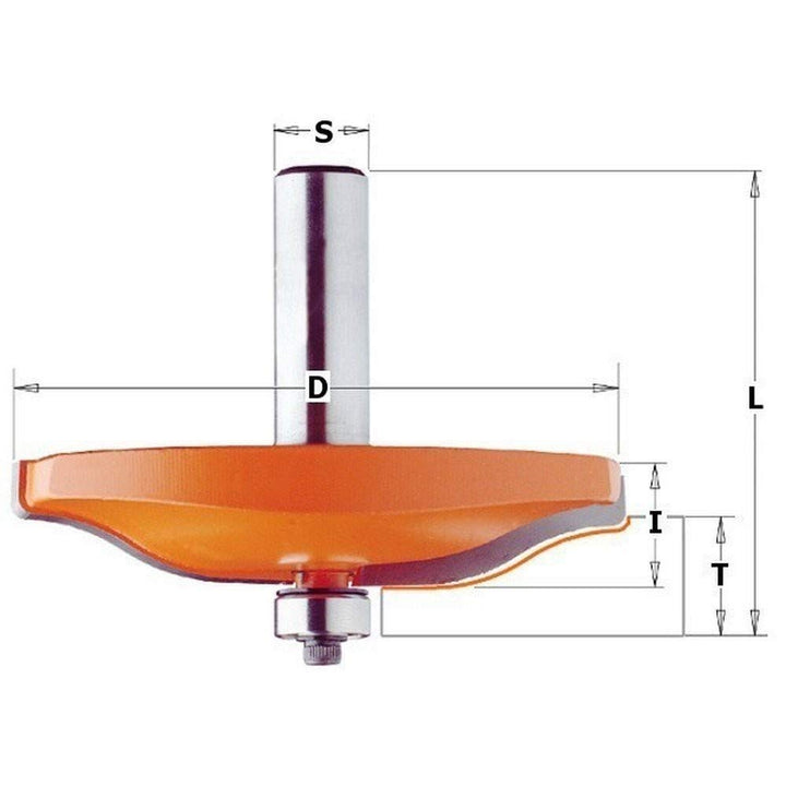 CMT Orange Tools 990.504.11 Hor. Lichter – Fräser mit rodam. HM S 12 D 89 x 15 (A2)