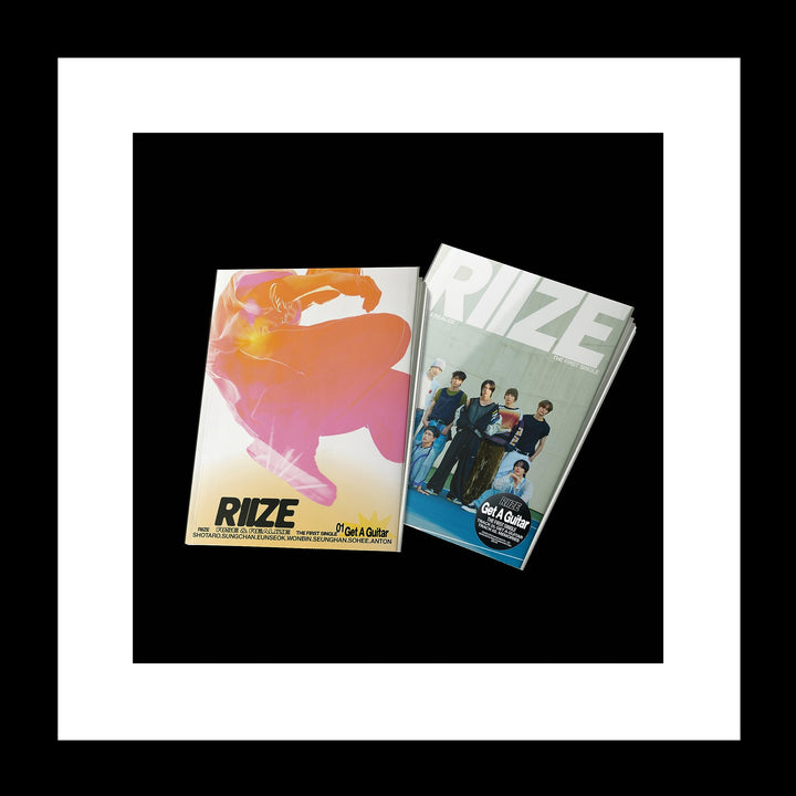 RIIZE GET A GUITAR 1st Single Album CD+Booklet+Folded poster on pack+Photocard+Tracking Sealed (Rise