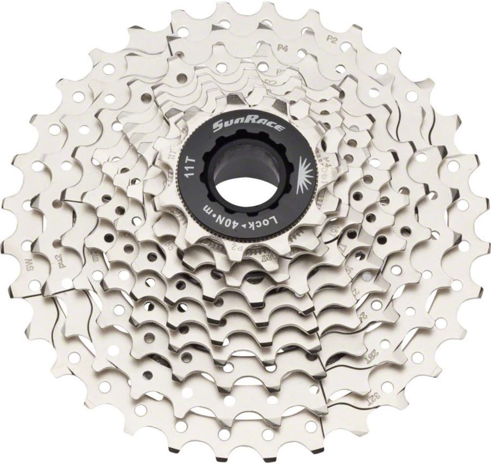 SUNRACE Unisex's CSRS1 Cassette, Silver, 11-32T
