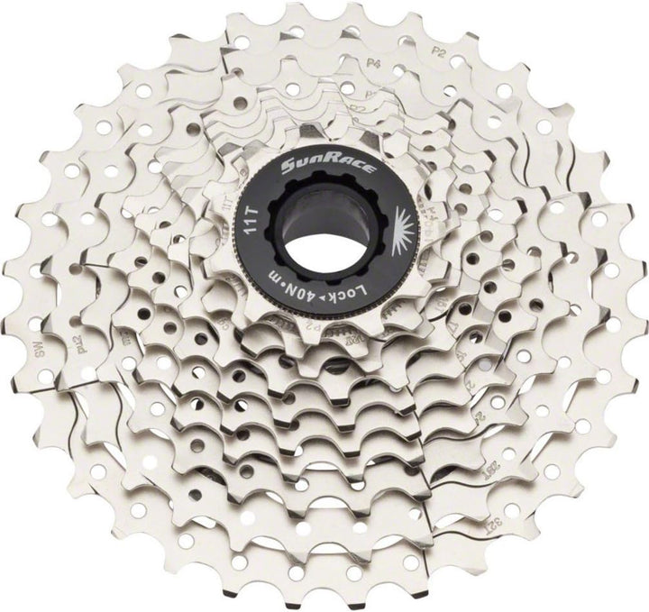 SUNRACE Unisex's CSRS1 Cassette, Silver, 11-32T