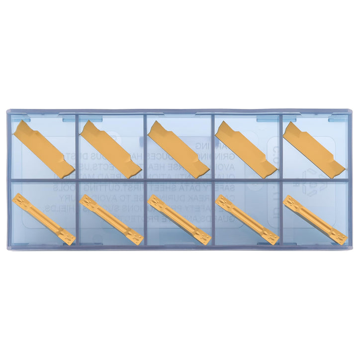 CDBP MGMN300-M Hartmetalleinsätze für MGEHR/MGIVR Grooving Cut Off Tool Drehwerkzeug,10 Stück MGMN30