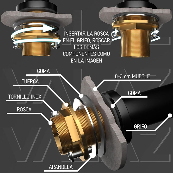 3 Wege Filter Osmose Wasserhahn Küche Gebürstet Roségold | Küchenarmaturen | Wasserhahn Sprudelwasse