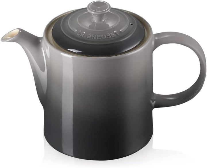 Le Creuset Hohe Kanne, Rund, 1,3 Liter, Steinzeug, Flint (Grau) Flint 1.3 Liter Steinzeug, Flint 1.3