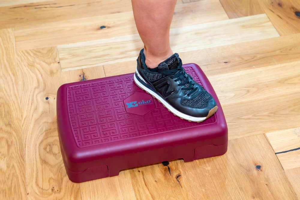 OKO Steppbrett - Stepper - Für Fitness und Heimtraining - 45 x 28 x 10 cm