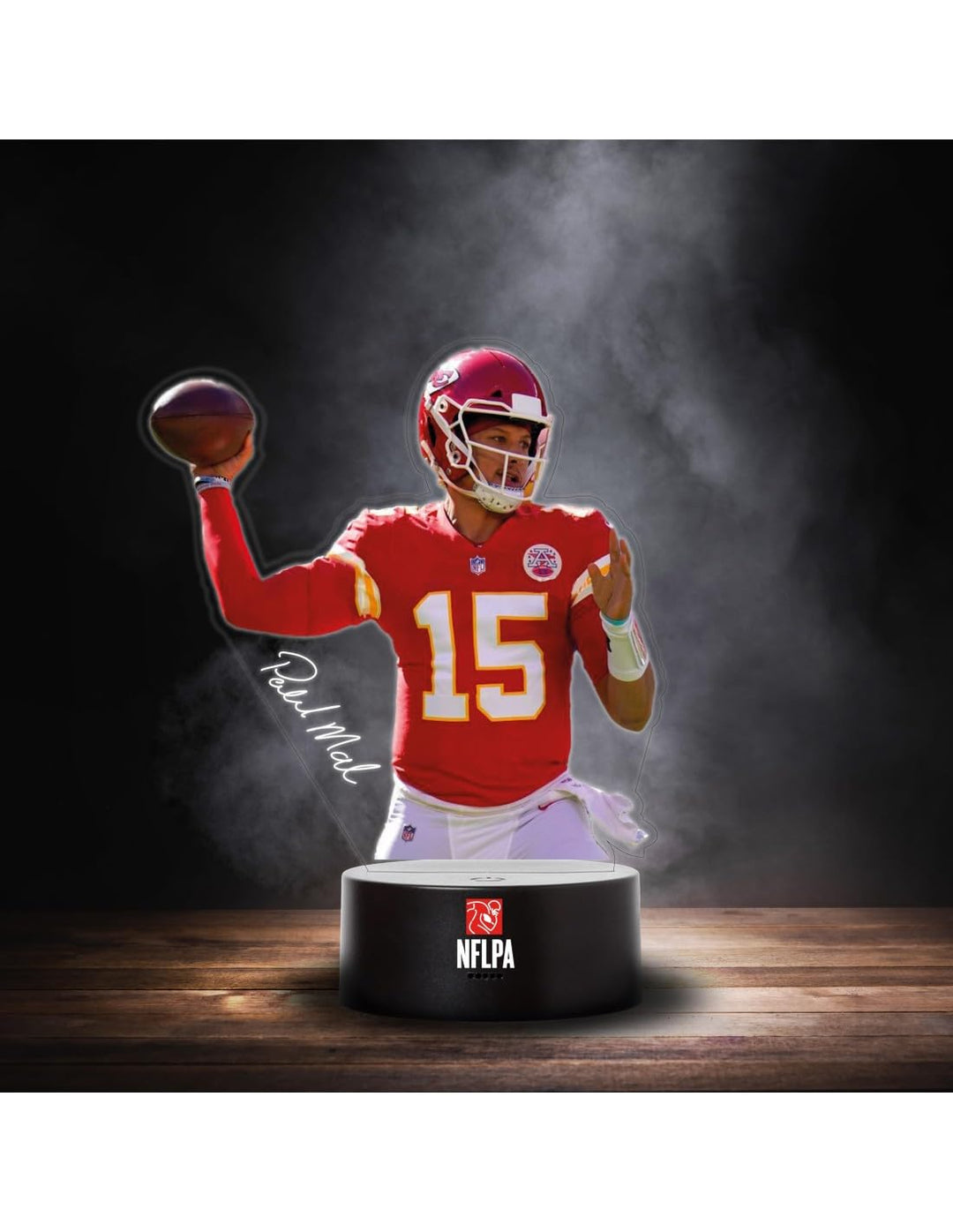Great Branding Kansas City Chiefs NFLPA LED Lampe Licht Logo ** Mahomes **, Wechselmodus mit 3 unter