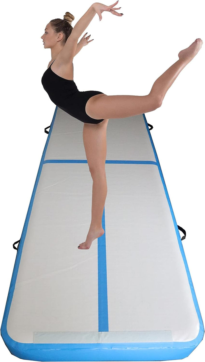 Airtrack/Tumbling/Gymnastik Matte Turnmatte in Blau/Pink, aufblasbar, rutschfest, wasserfest, stossd